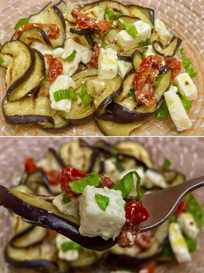 La ricetta delle melanzane grigliate con feta pomodori 15