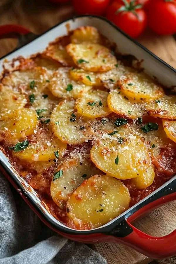 Patate alla Pizzaiola: un abbraccio di sapori che ti farà innamorare! ❤️🥔 539223646_789025780480764_4974518061670388430_n