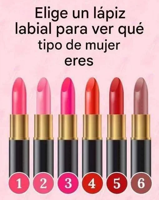 Elige un lápiz labial para ver qué tipo de mujer eres rxjA46N