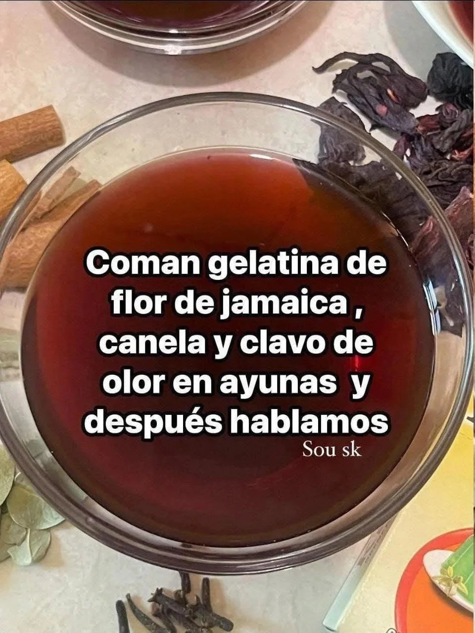 Gelatina de Hibisco con Clavos gslLrz8