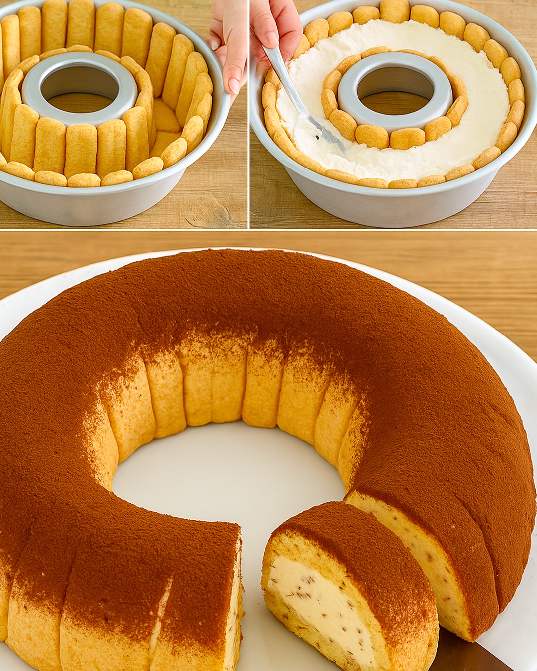 Ciambella Fredda con Pavesini e Yogurt Ciambella Fredda con Pavesini e Yogurt