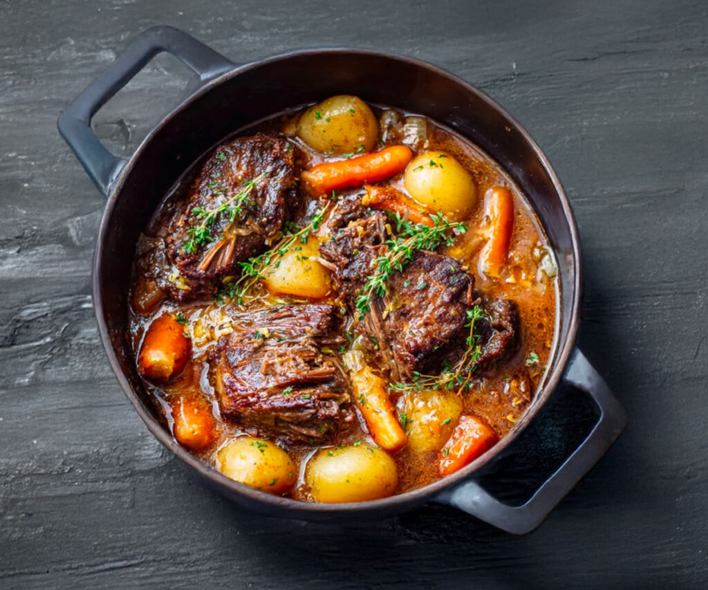 🥘 Joues de Bœuf au Cidre : Une Recette Fondante et Savoureuse Joues de Bœuf au Cidre Une Recette Fondante et Savoureuse