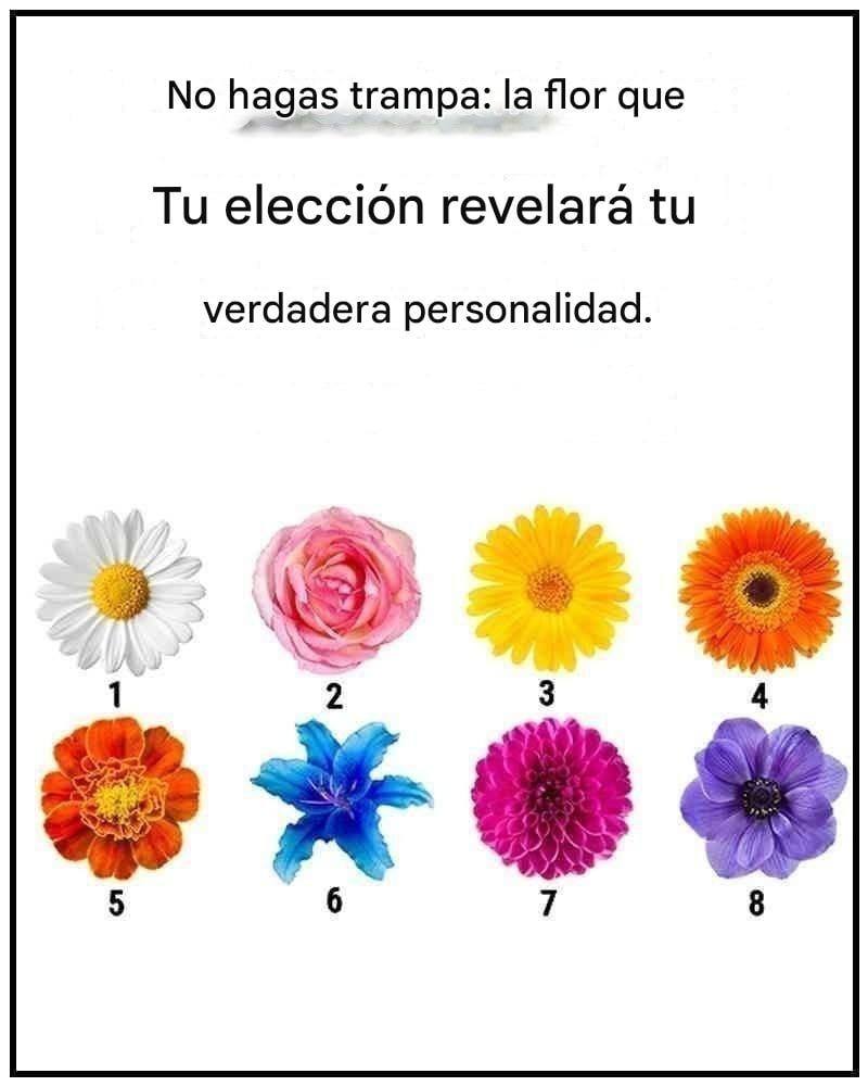La flor que elijas revelará tu verdadero rasgo de carácter