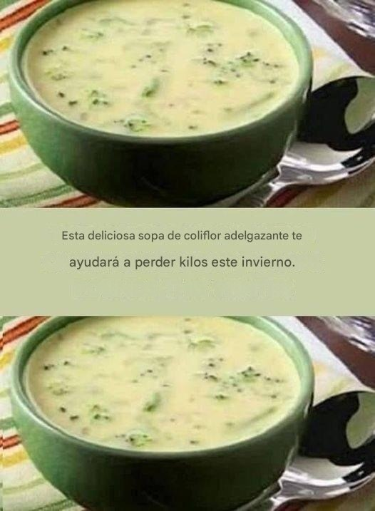 La sopa quemagrasa pierde hasta 4 kg en una semana