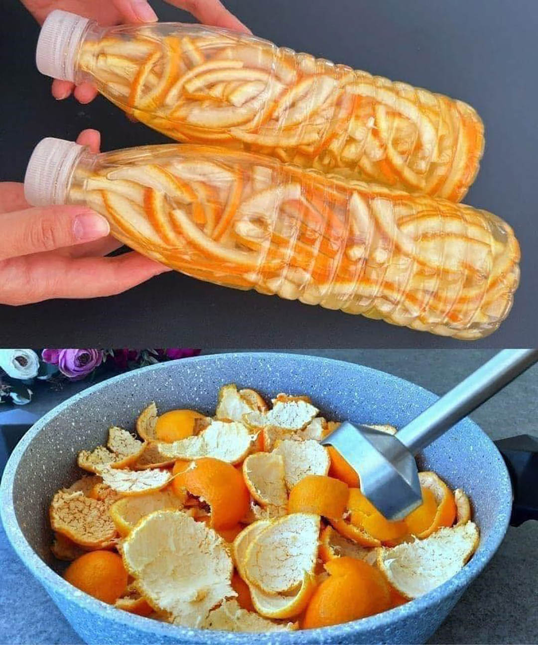 Ne jetez plus vos écorces d’orange : glissez-les dans un bocal avec un peu de vinaigre… elles sont de véritables trésors pour la maison Ne jetez plus vos écorces d’orange glissez-les dans un bocal avec un peu de vinaigre… elles sont de véritables trésors pour la maison