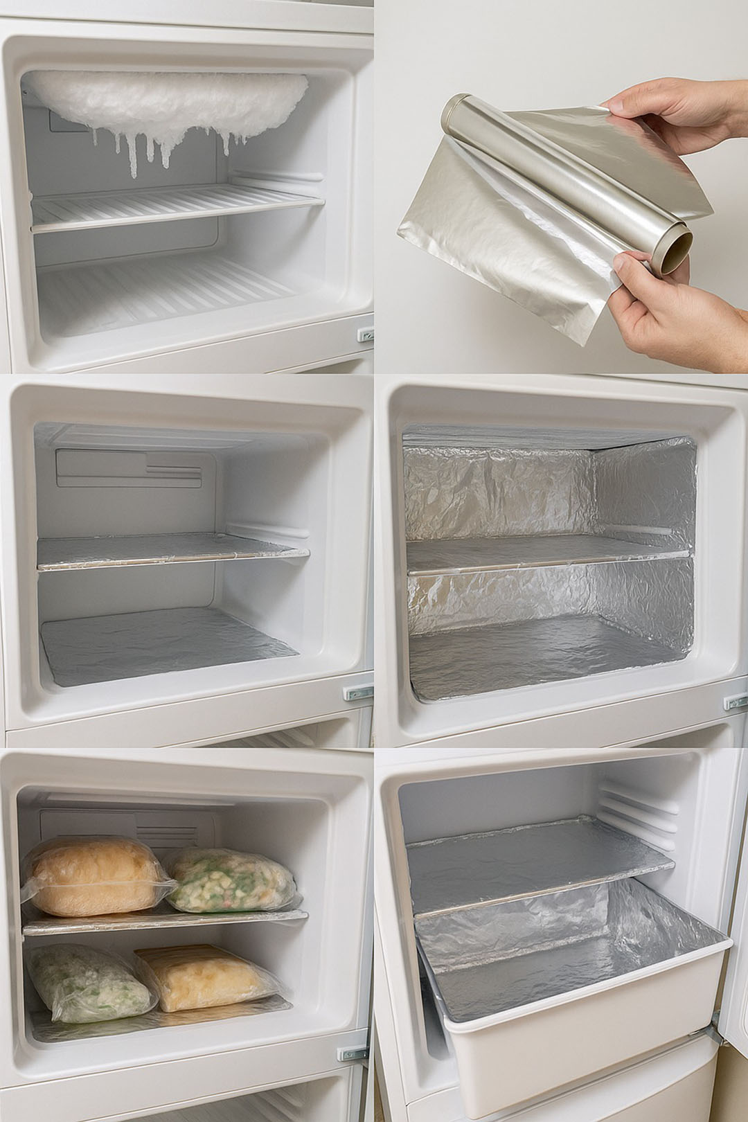 Papier aluminium dans le congélateur une astuce simple pour faire des économies