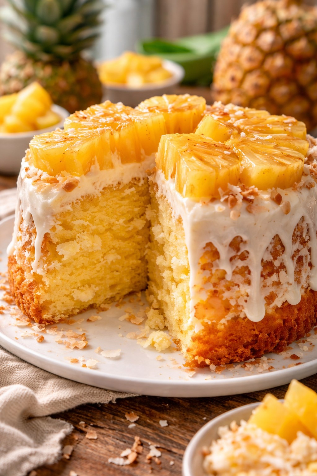 Pastel de Piña y Coco Pastel de Piña y Coco