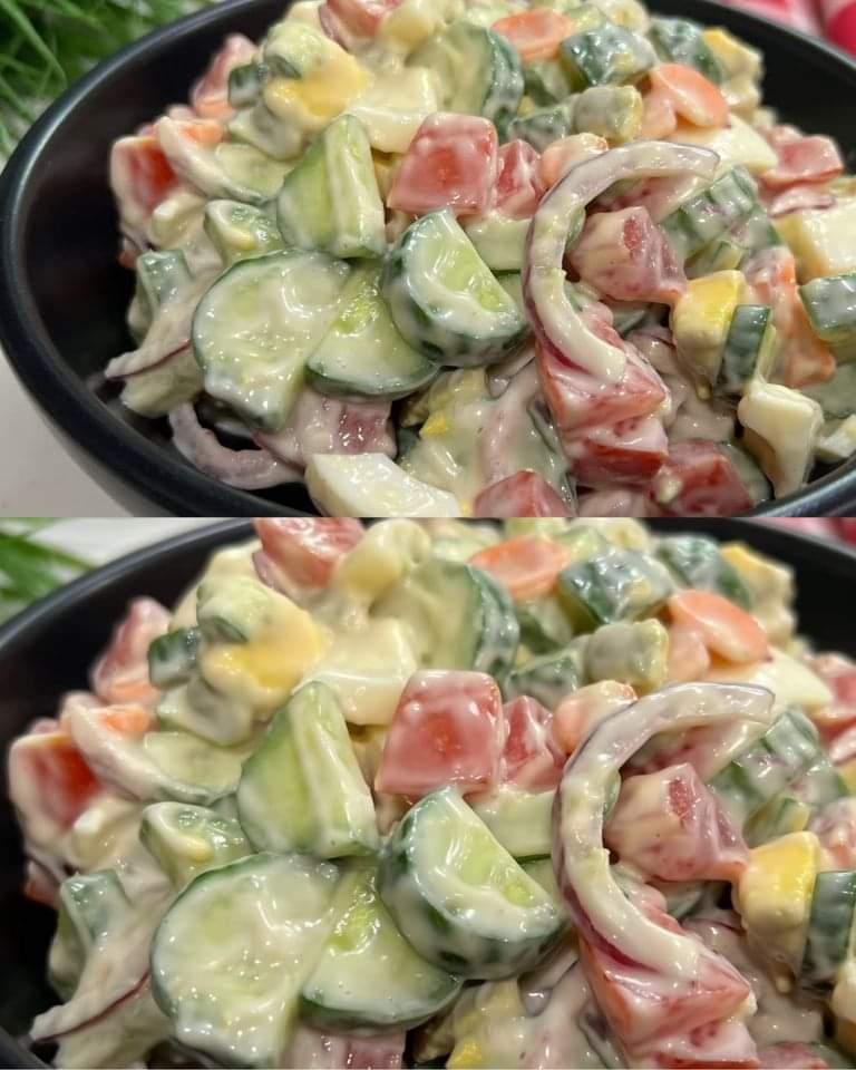 Recette de salade de concombre et miel-mayo Recette de salade de concombre et miel-mayo