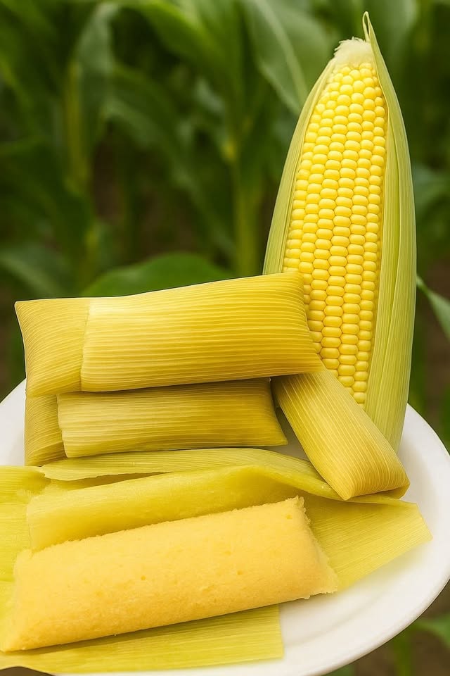 Tamales de elote de dulce Tamales de elote de dulce