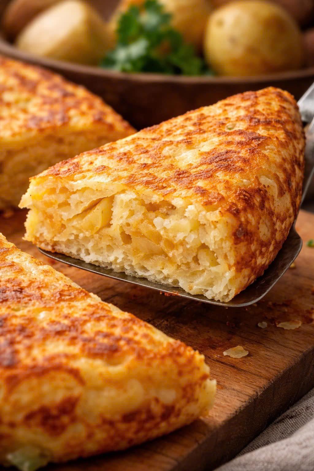 Tortilla de Patatas con Cebolla Tortilla de Patatas con Cebolla