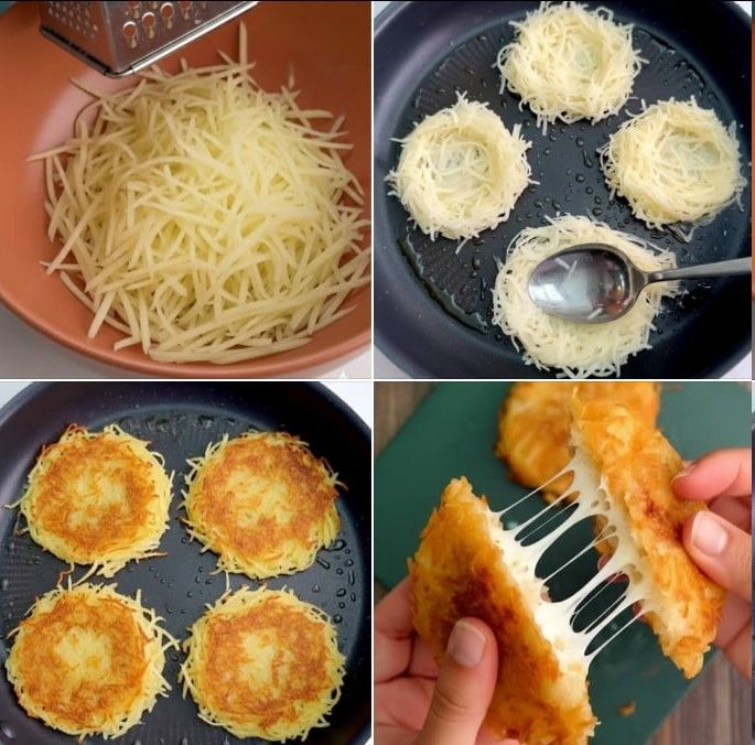 Tortitas de Papa Rellenas Crujientes, Doradas y con un Centro Cremoso e Irresistible