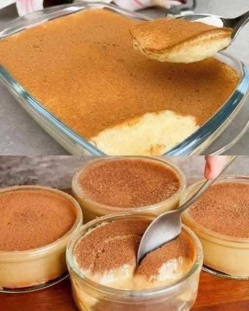 Vasitos de Pudín de Tiramisú Vasitos de Pudín de Tiramisú