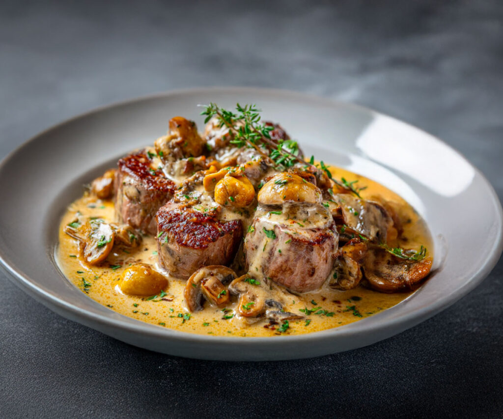 🍄 Blanquette Gourmande de Filet Mignon de Porc aux Champignons