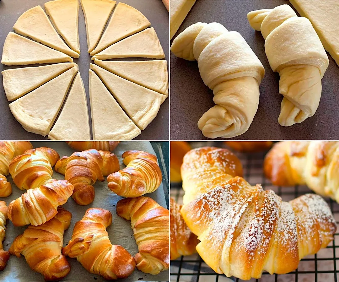 Croissants maison ultra moelleux.