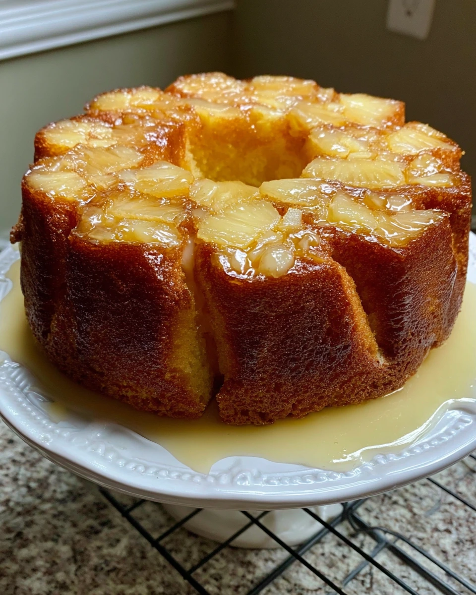 Gâteau quatre-quarts à l’ananas Gâteau quatre-quarts à l’ananas.