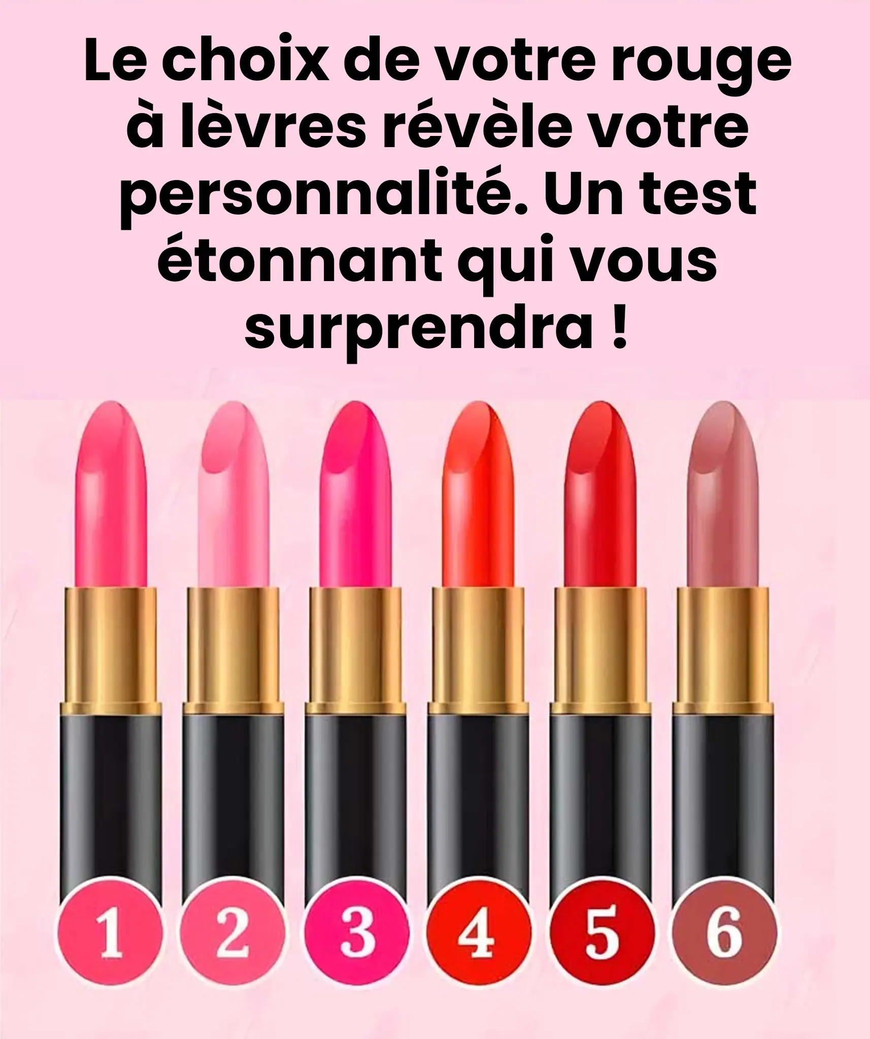 Le choix de votre rouge à lèvres révèle votre personnalité Le choix de votre rouge à lèvres révèle votre personnalité