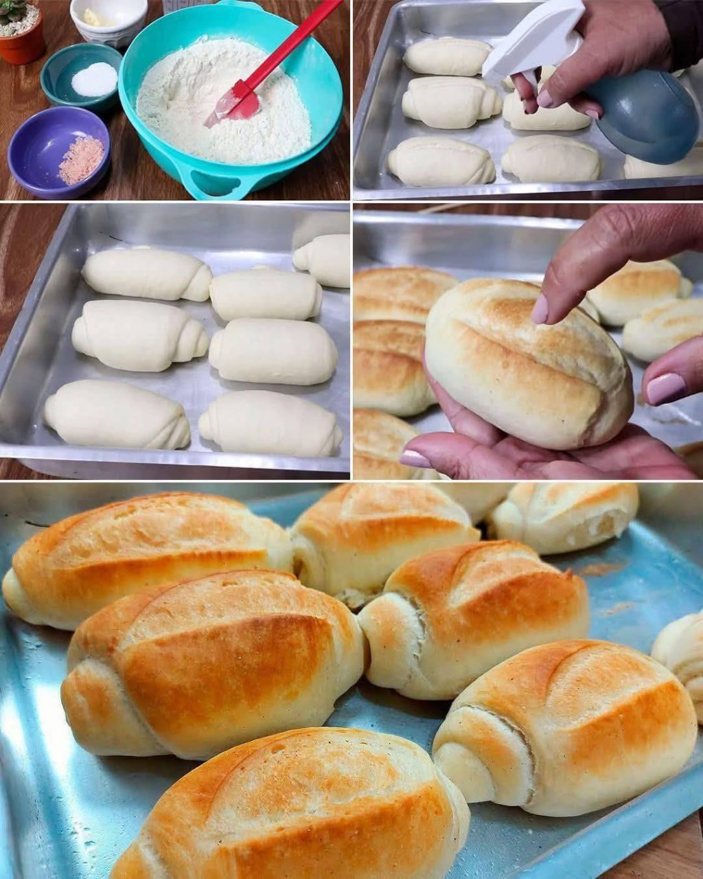 Pan Francés o Bolillos Caseros: Receta Fácil, Crujiente y Deliciosa 663135628_2020839358789699_2831913338438797845_n