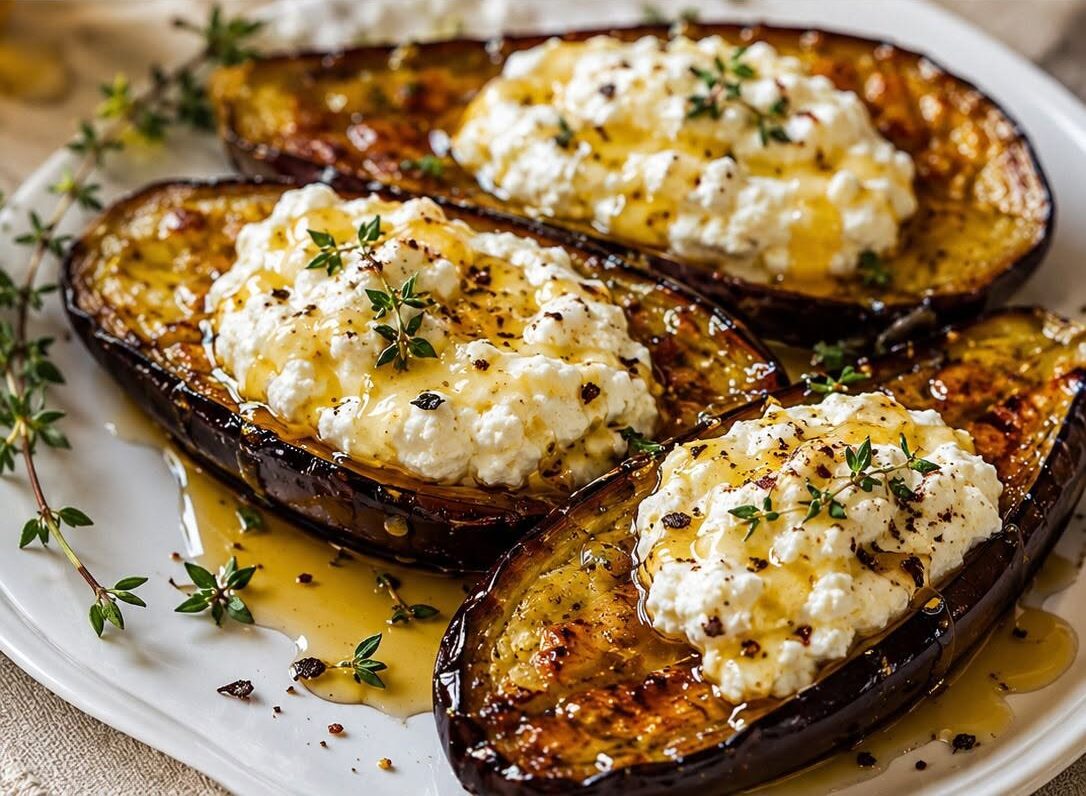 Aubergine Confite au Four, Miel & Thym, Crème de Feta Fouettée 724466388_984049071114895_2038599995237613666_n