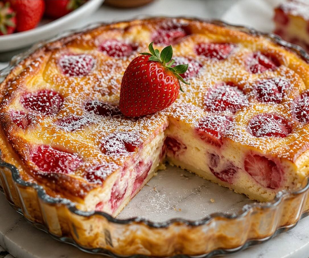 Clafoutis aux Fraises Moelleux et Facile 728325332_122201740346454127_6239327475604477845_n